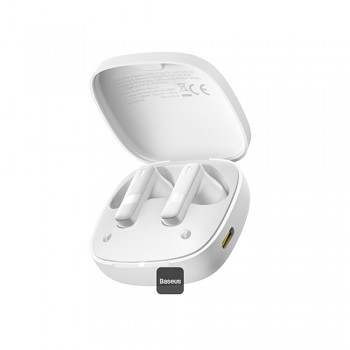 Baseus Bowie E20 Bezdrátová sluchátka Bluetooth 5.3 Bílá