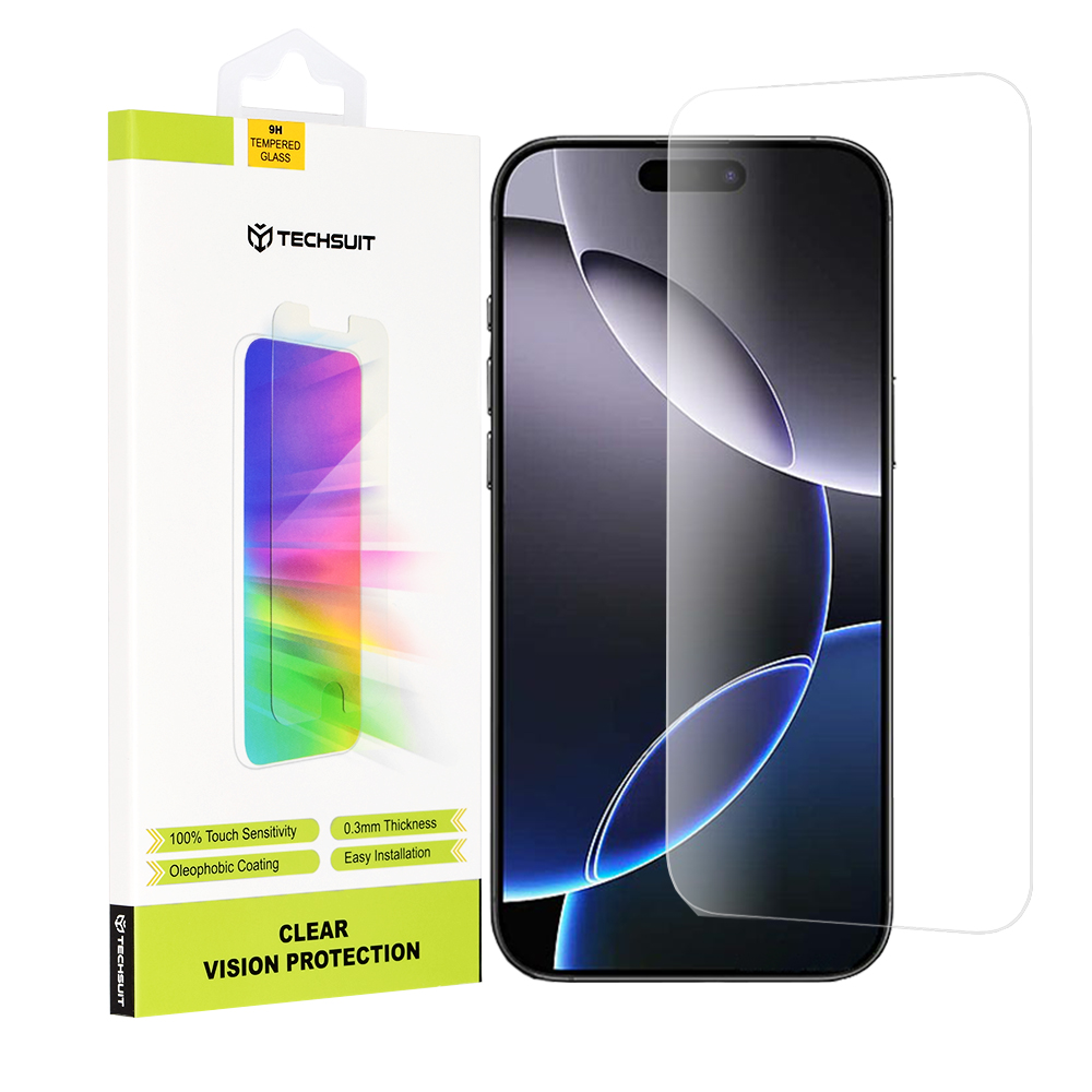 Levně Techsuit Clear Vision Glass iPhone 16 Pro Max Průhledné