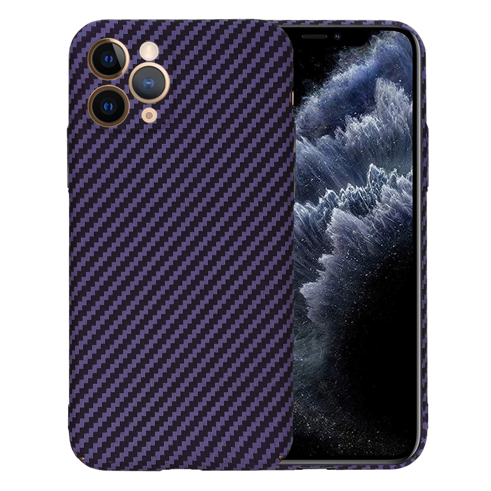 Levně Techsuit Karbonitové pouzdro iPhone 11 Pro Fialové