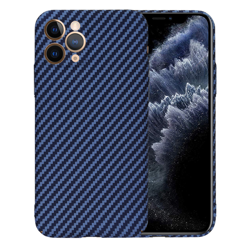 Levně Techsuit Karbonové pouzdro iPhone 11 Pro Azurová