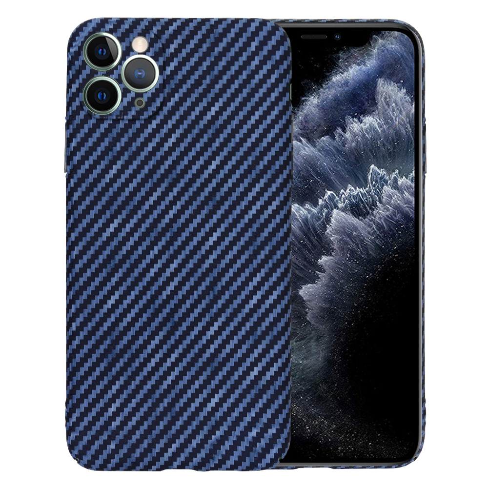 Levně Techsuit Carbonite FiberShell pouzdro iPhone11 Pro Max Cyan