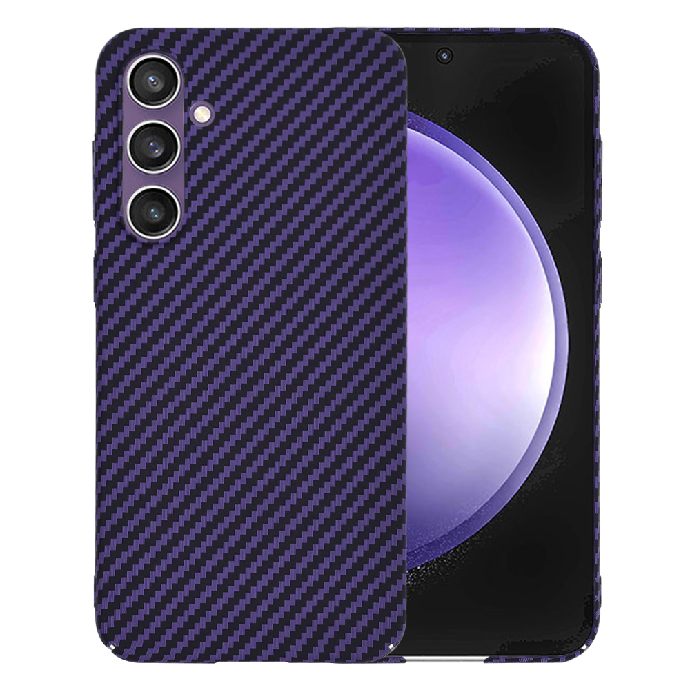 Levně Techsuit Karbonový kryt Samsung Galaxy S23 FE Fialový