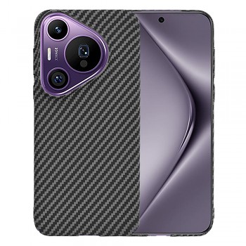 Techsuit Karbonitové vlákno pouzdro Huawei Pura 70 Pro Černá