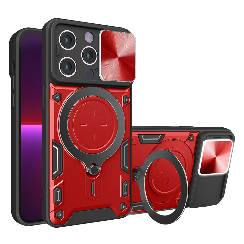Levně Techsuit CamGuard Pro iPhone 13 Pro Červený
