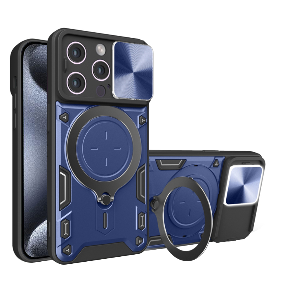 Levně Techsuit CamGuard Pro iPhone 15 Pro Modrý