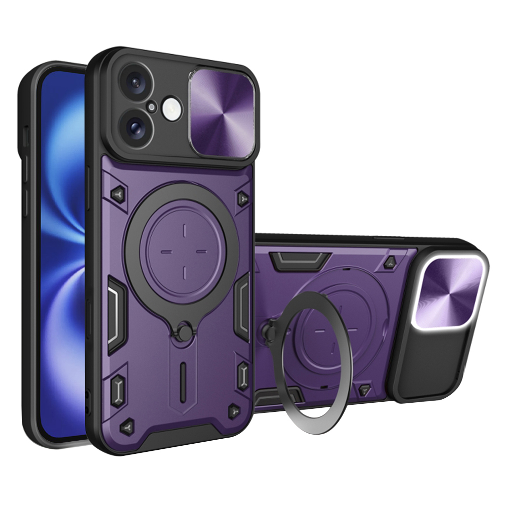 Levně Techsuit CamGuard Pro iPhone 16 Fialová
