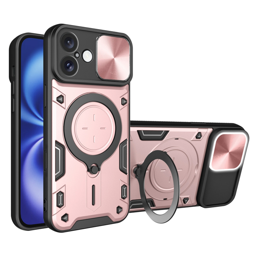 Levně Techsuit CamGuard Pro iPhone 16 Růžové zlato