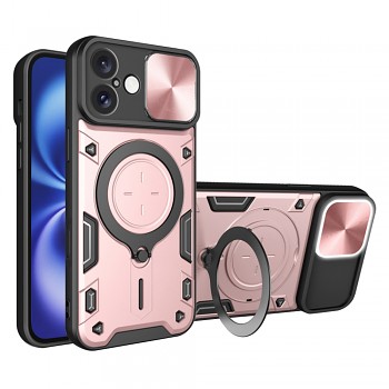 Techsuit CamGuard Pro iPhone 16 Růžové zlato