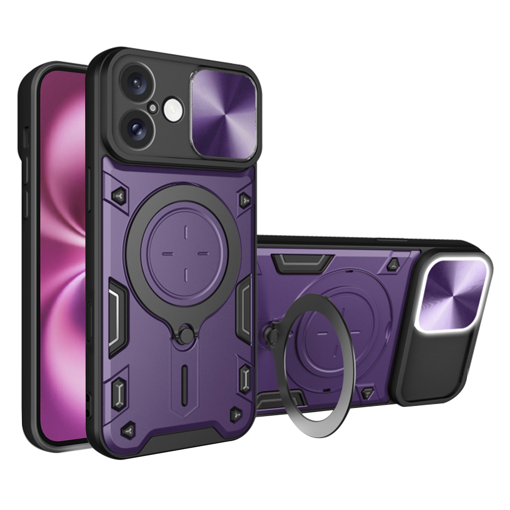 Levně Techsuit CamGuard Pro iPhone 16 Plus Fialový