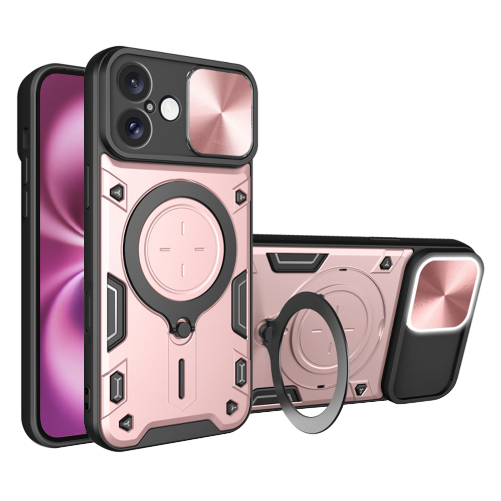 Levně Techsuit CamGuard Pro iPhone 16 Plus Růžové zlato