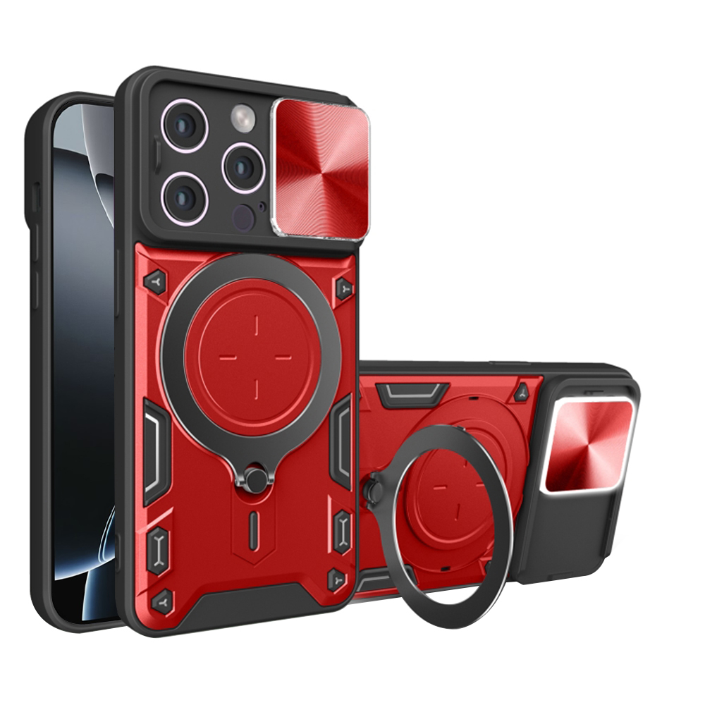 Levně Techsuit CamGuard Pro iPhone 16 Pro Červený