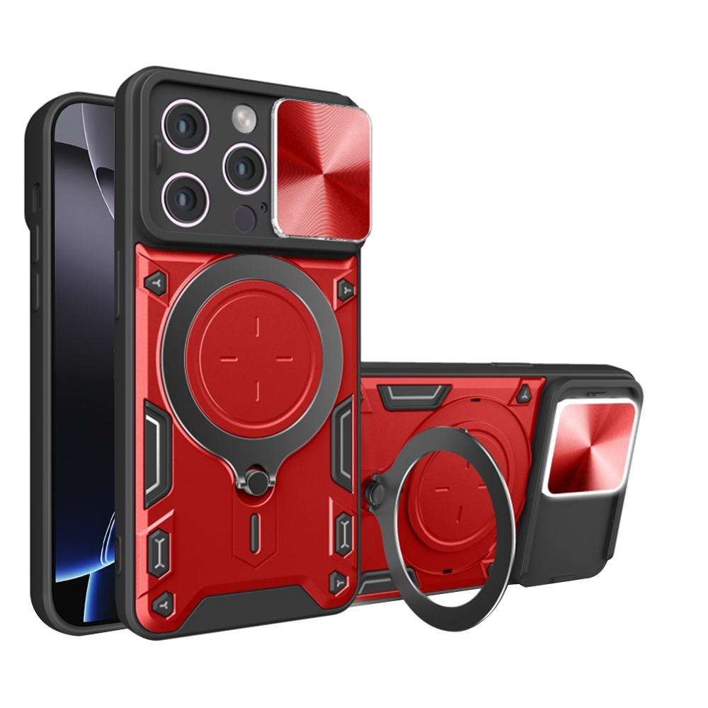 Levně Techsuit CamGuard Pro iPhone 16 Pro Max Červená
