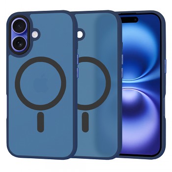 Techsuit HaloFrost MagSafe Series iPhone 16 Tmavě modrá