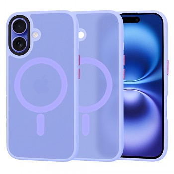 Techsuit HaloFrost MagSafe Series iPhone 16 Světle fialová