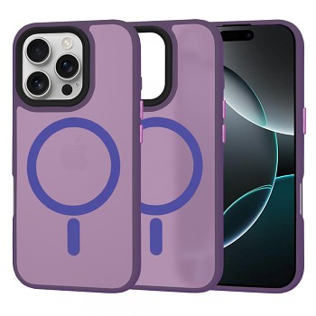 Techsuit HaloFrost MagSafe Řada iPhone 16 Pro Deep Purple