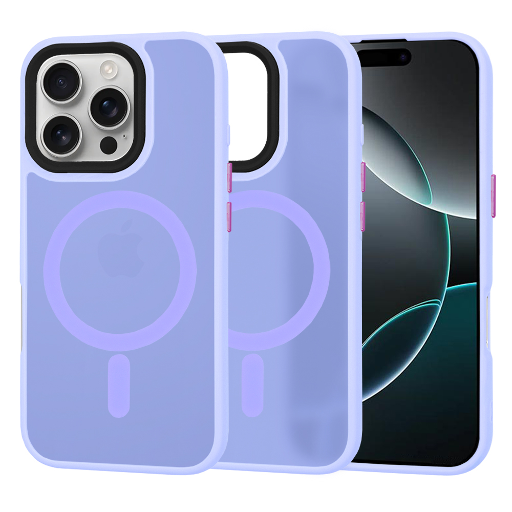 Levně Techsuit HaloFrost MagSafe iPhone 16 Pro světlefialová