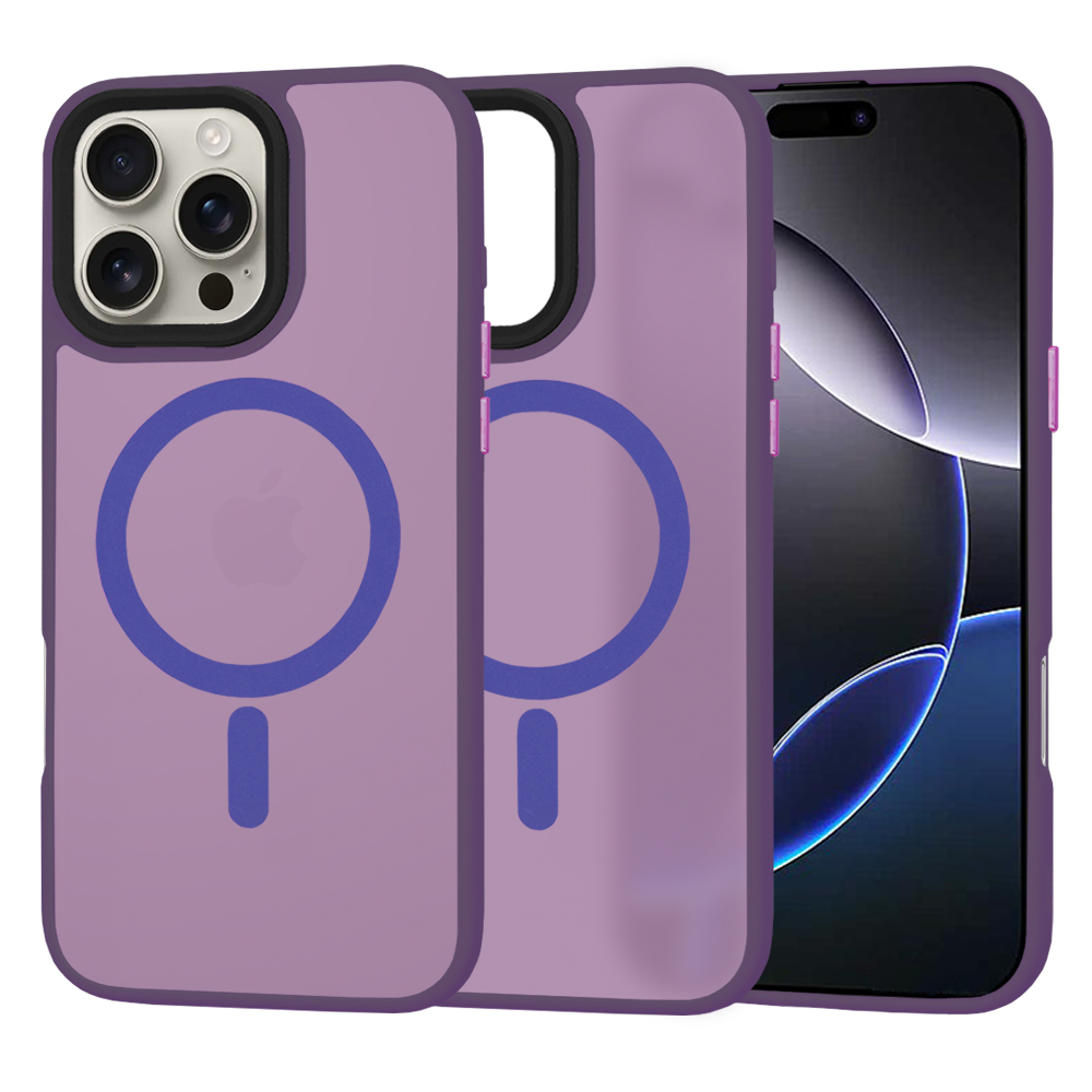 Levně Techsuit HaloFrost MagSafe iPhone 16 Pro Max Deep Purple