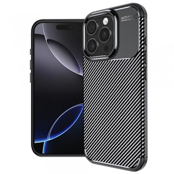 Techsuit CarbonFiber iPhone 16 Pro Max Černá