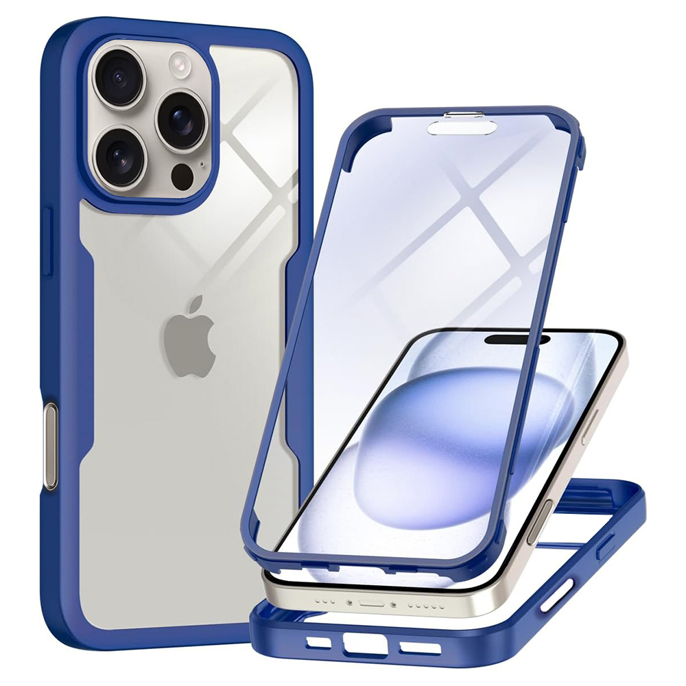 Levně Techsuit ColorVerse 360 Series Ochranné sklo iPhone 16 Pro Max Modrý