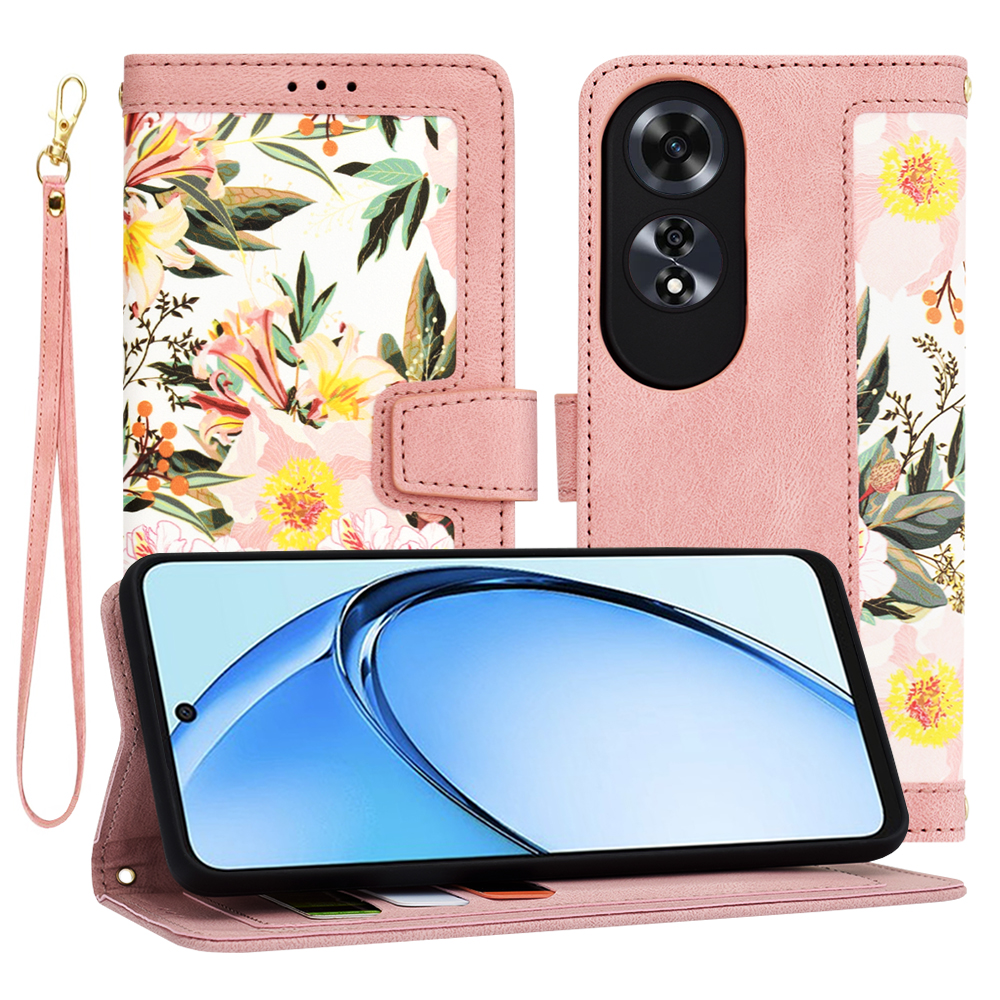 Levně Techsuit Flipové pouzdro Oppo A60 4G Sladká růžová