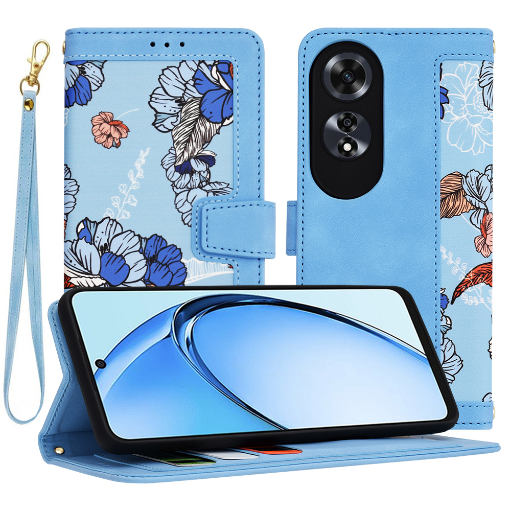Levně Techsuit FlipCraft kryt Oppo A60 4G Živá modrá