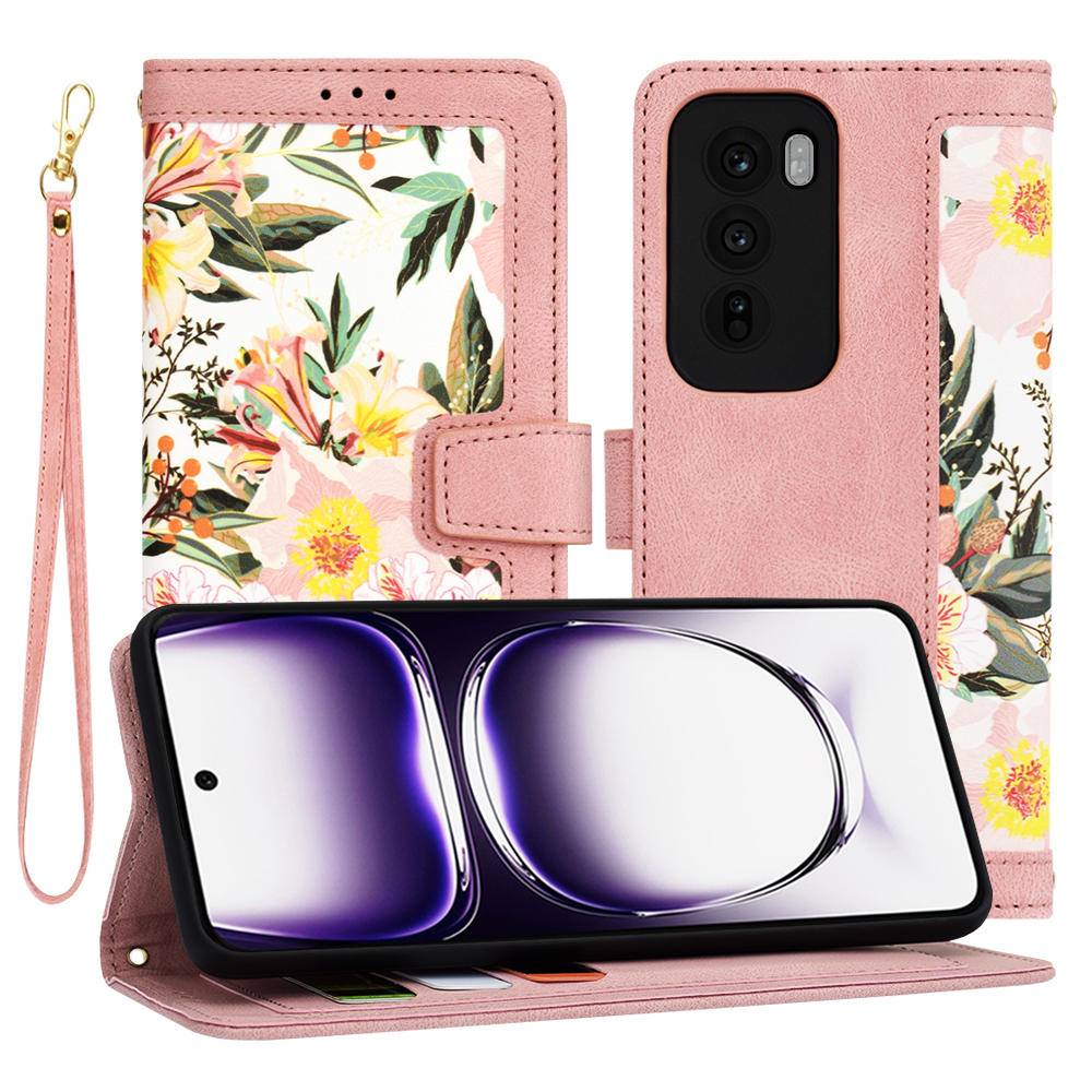 Levně Techsuit FlipCraft pouzdro Oppo Reno12 Sweetheart Pink