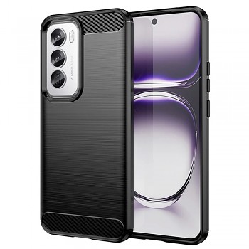 Techsuit Karbon Silikon Oppo Reno12 Černá