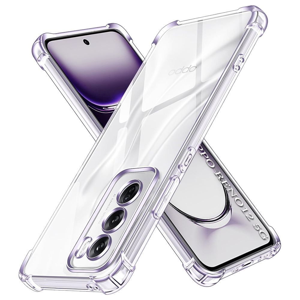 Levně Techsuit Shockproof čirý silikonový obal Oppo Reno12