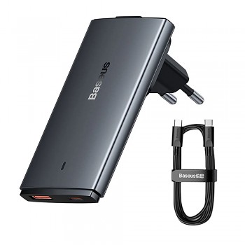 Baseus Síťová nabíječka CCGP150113 GaN5 Pro USB C EU UK šedá