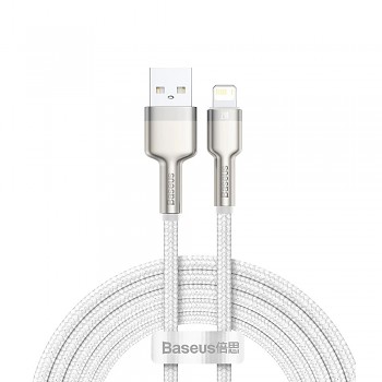 Baseus Cafule Metal CALJK-B02 USB Lightning 2.4A 2m White