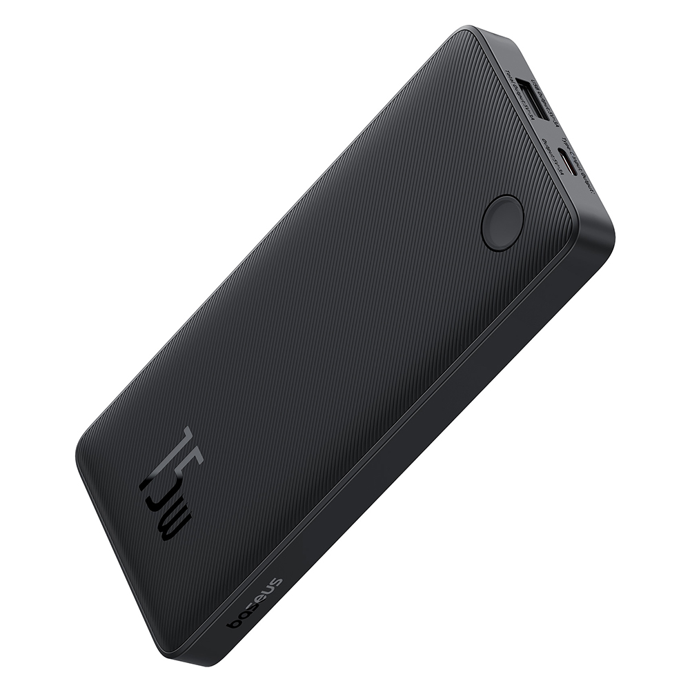 Levně Baseus Power Bank Airpow Lite 10000mAh 15W Type-C s kabelem Cosmic Black