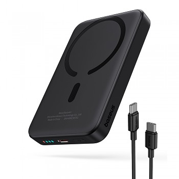 Baseus Power Bank Mini Air 10000mAh 20W MagSafe s kabelem Type-C černá