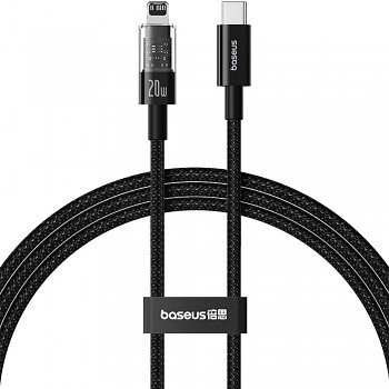 Baseus Datový kabel Gem USB-C to Lightning 20W 1m Cluster Black