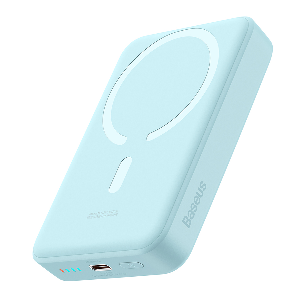 Baseus Power Bank Mini 10000mAh 30W MagSafe USB-C modrá