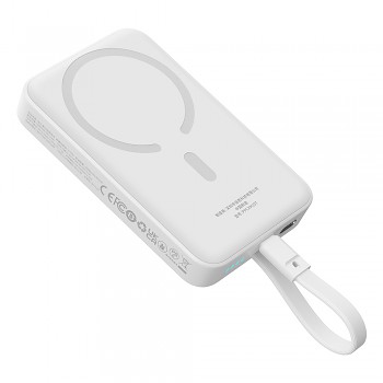 Baseus Powerbank MagSafe 2x USB-C 30W 10000mAh White