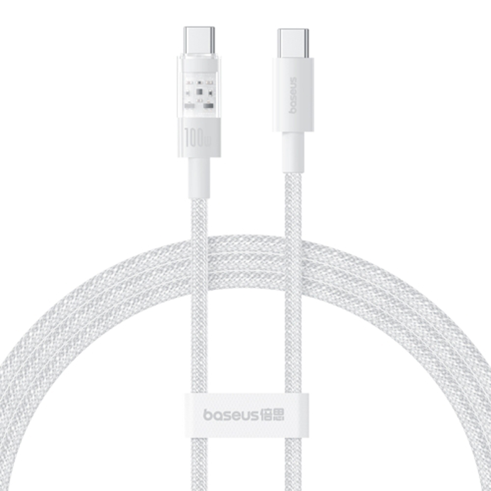 Levně Baseus Data Cable Gem Type-C 100W 2m Měsíční bílá