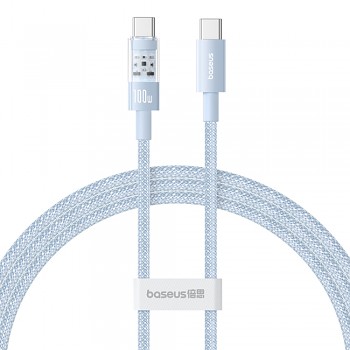 Baseus Data Cable Gem Type-C na Type-C 100W 1m Galaxy Blue