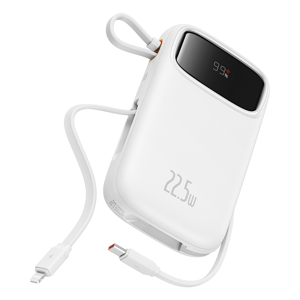 Levně Baseus Power Bank Qpow Pro+ 20000mAh 22.5W Lightning White