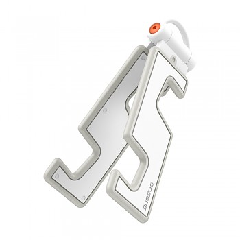 Baseus Stolní držák dvouosý Skládací pro telefony Moon White