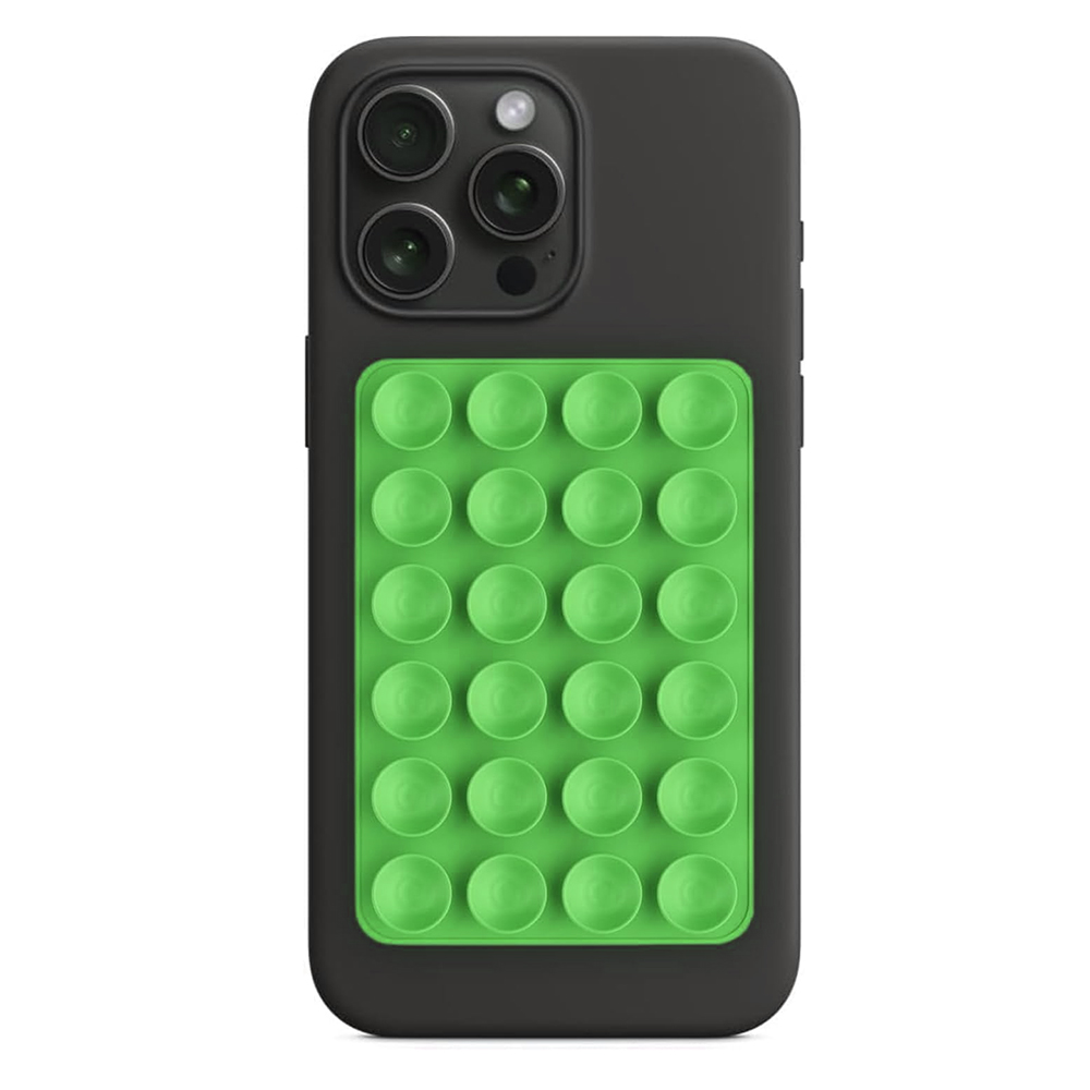 Levně Techsuit SG-PAD držák telefonu přísavka silikon zelená