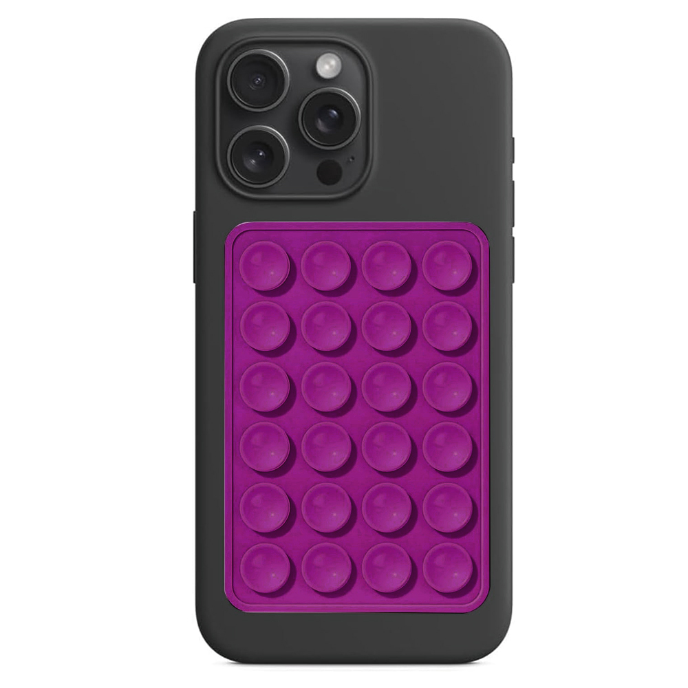 Levně Techsuit SP-PAD Držák telefonu přísavka silikon fialový