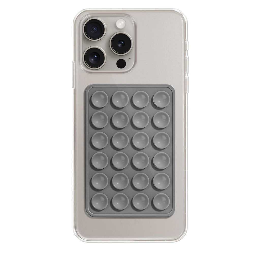 Levně Techsuit Phone Holder ST-PAD sací podložka na selfie šedá