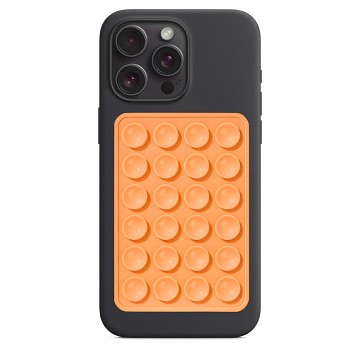 Techsuit Držák telefonu SO-PAD Přísavka na selfie Silikon Oranžový