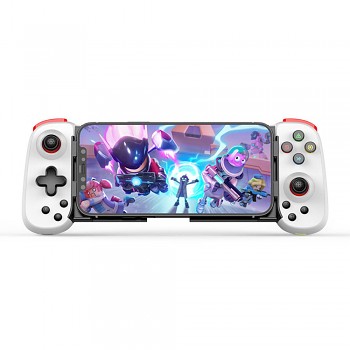 Techsuit Bezdrátový ovladač D6 DP pro telefony Bluetooth 400mAh Bílý