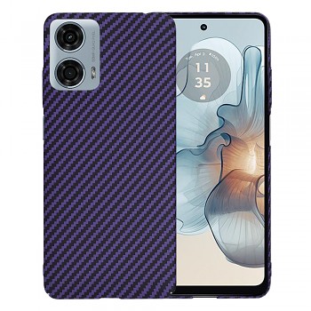 Techsuit Karbonové pouzdro Motorola Moto G24 Power Fialové