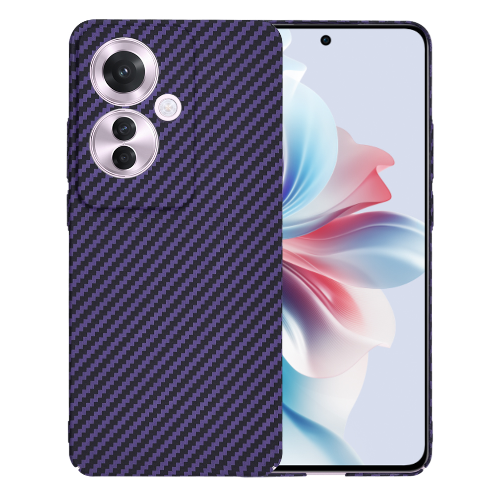 Levně Obal Techsuit Carbonite FiberShell Oppo Reno11 F fialový