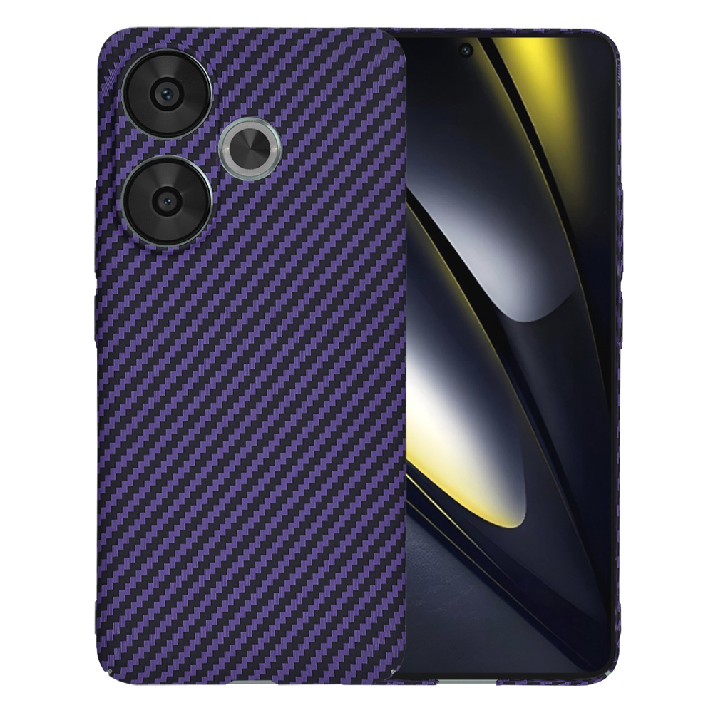 Levně Techsuit Carbonite FiberShell Xiaomi Poco F6 fialové