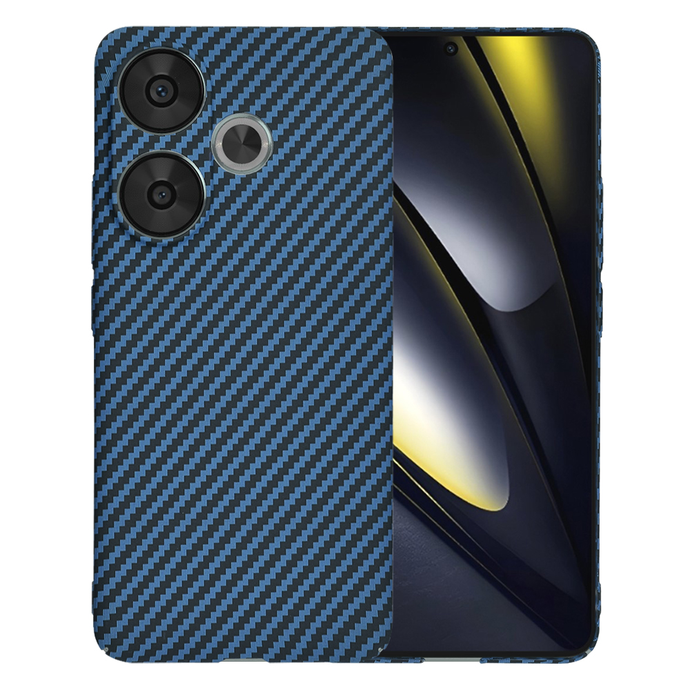 Levně Techsuit Carbonite FiberShell obal Xiaomi Poco F6 tyrkysová