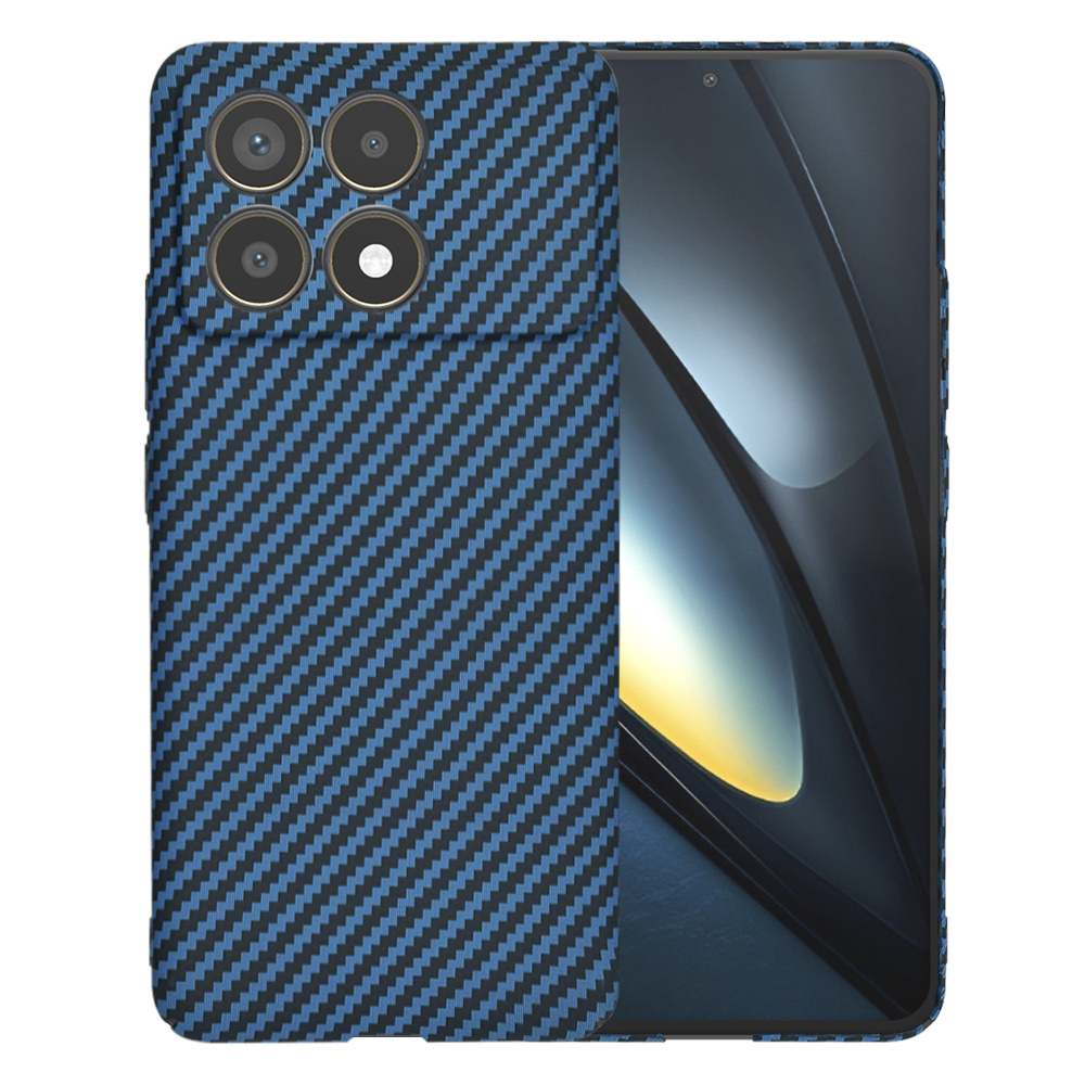 Levně Techsuit Carbonite FiberShell Xiaomi Poco F6 Pro Cyan