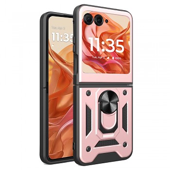 Techsuit CamShield řada Motorola Razr 50 Razr 60 Růžové zlato